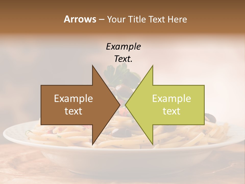 Food Table Wood Vegetarian PowerPoint Template