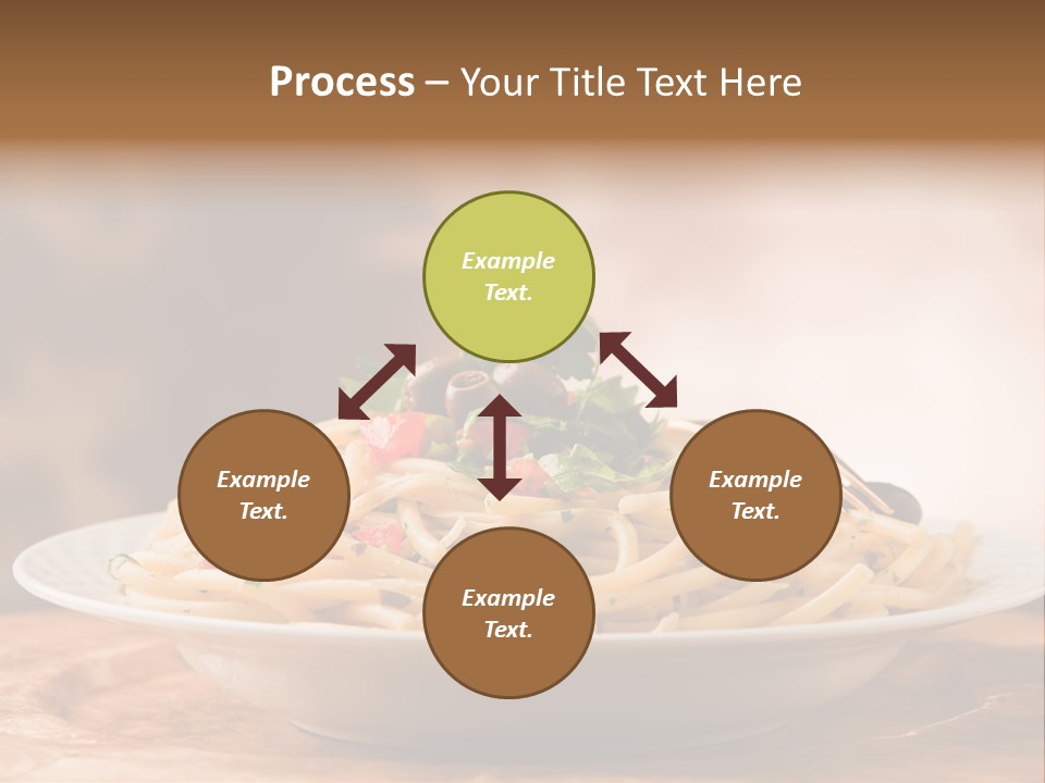 Food Table Wood Vegetarian PowerPoint Template