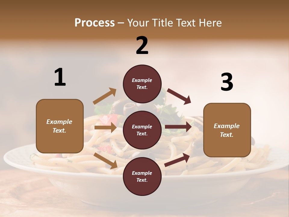 Food Table Wood Vegetarian PowerPoint Template