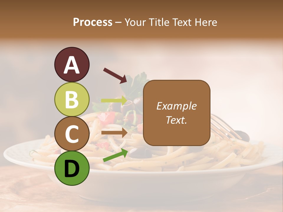 Food Table Wood Vegetarian PowerPoint Template