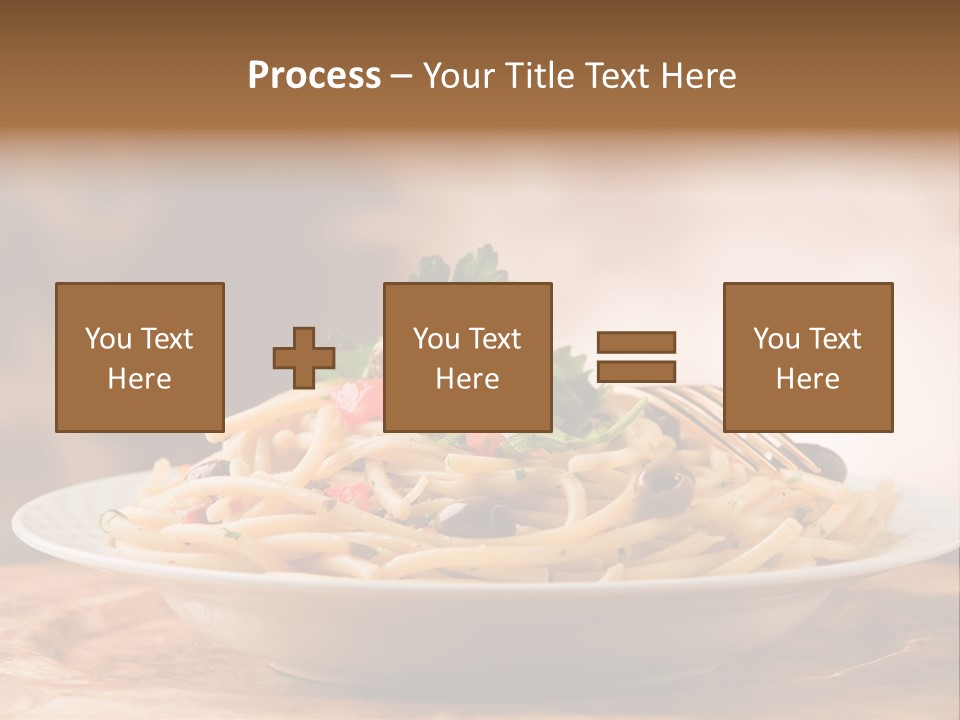 Food Table Wood Vegetarian PowerPoint Template