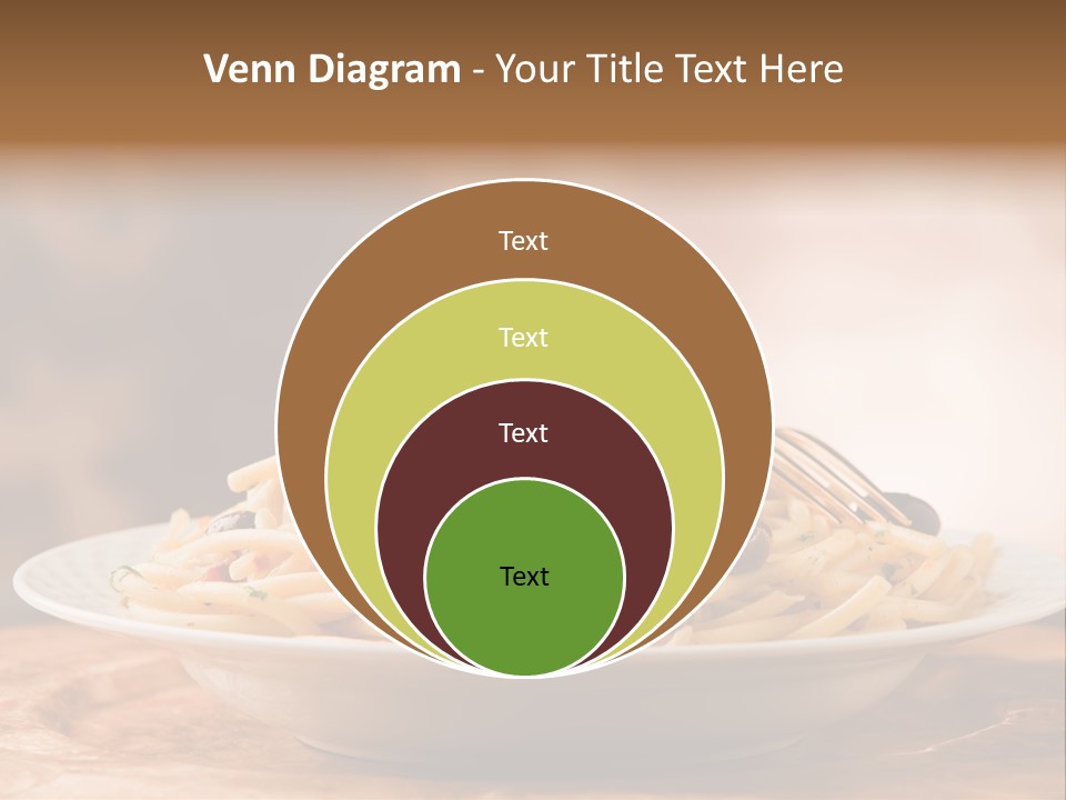 Food Table Wood Vegetarian PowerPoint Template