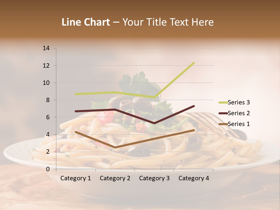 Food Table Wood Vegetarian PowerPoint Template