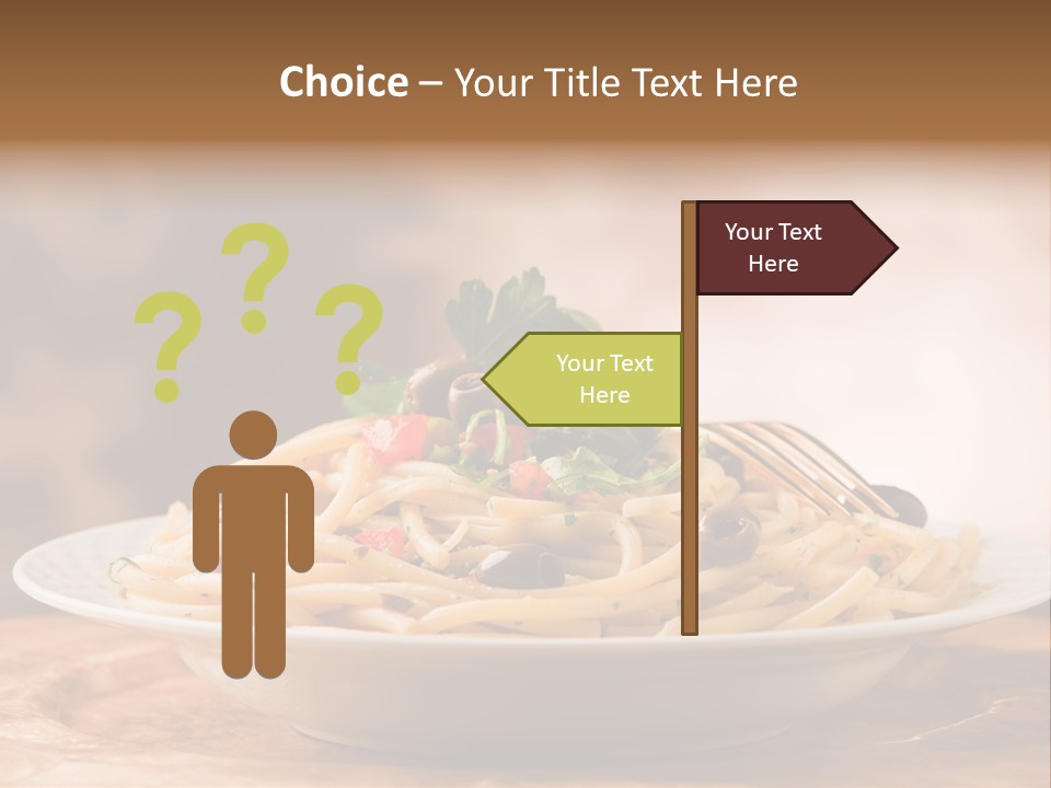 Food Table Wood Vegetarian PowerPoint Template