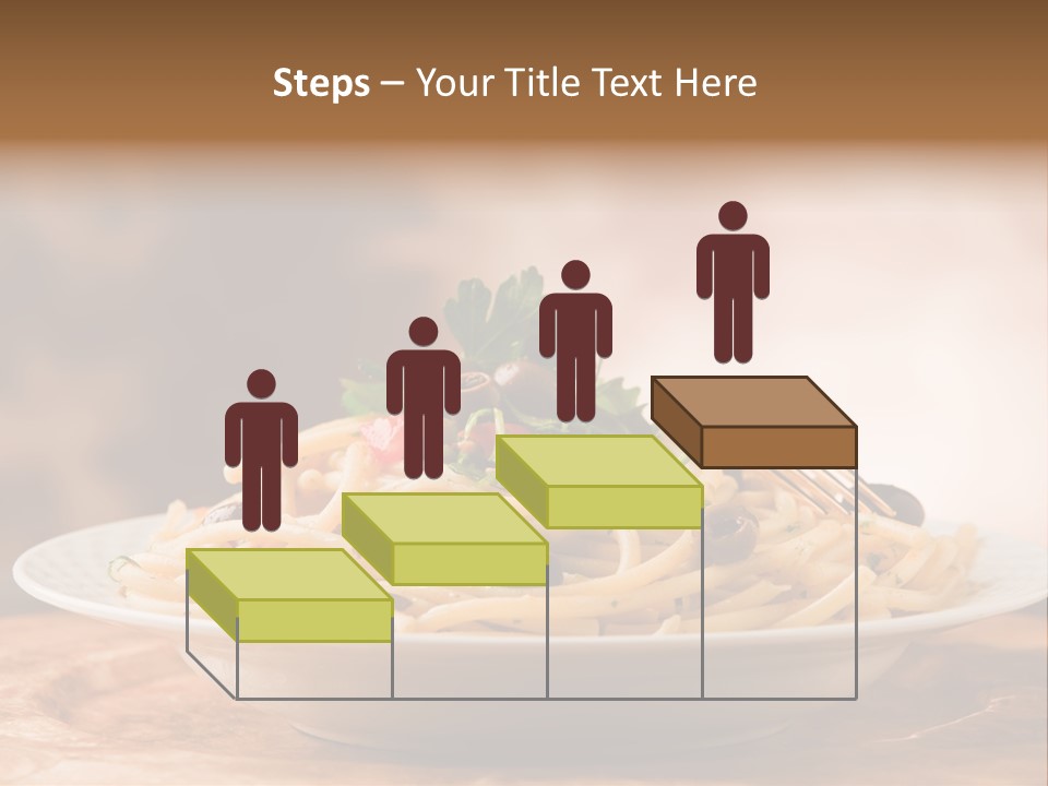 Food Table Wood Vegetarian PowerPoint Template