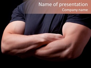 Defense Secure Male PowerPoint Template