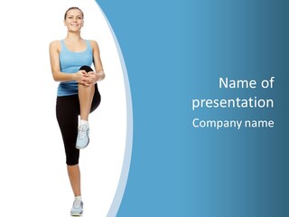 Health Stretch Healthy PowerPoint Template