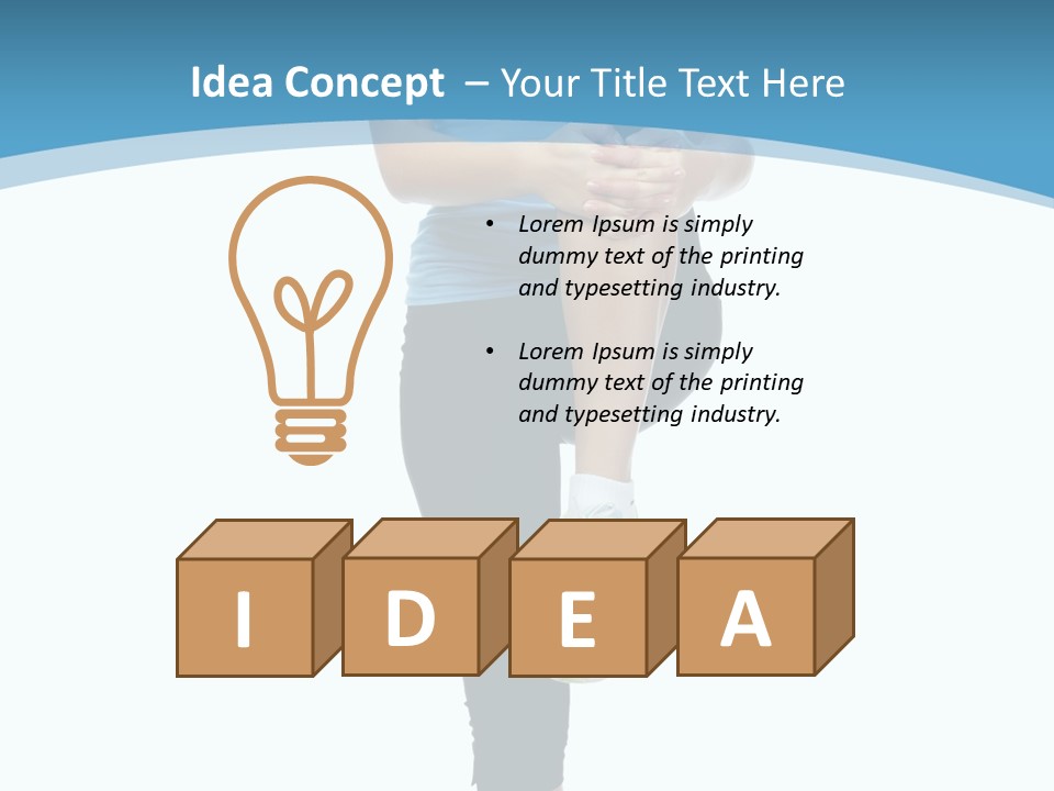 Health Stretch Healthy PowerPoint Template