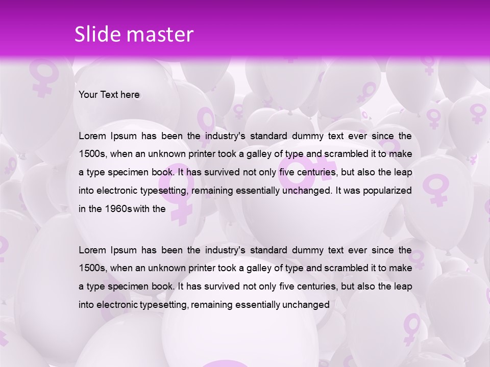 Femininity Female Background Madam PowerPoint Template