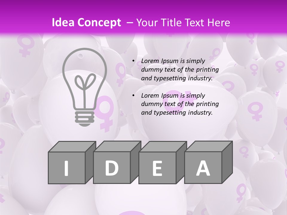 Femininity Female Background Madam PowerPoint Template