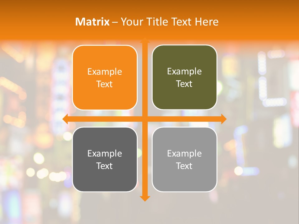 People Neon Signs Japan PowerPoint Template