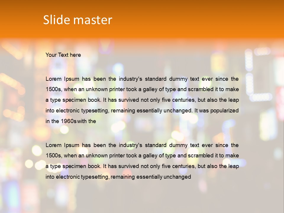 People Neon Signs Japan PowerPoint Template