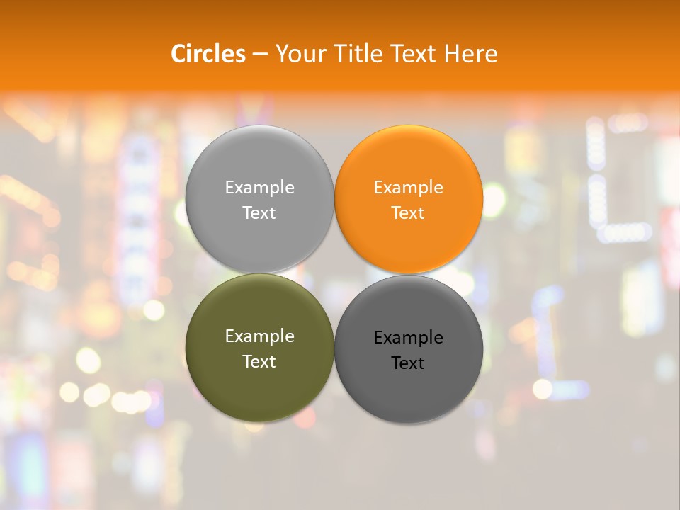 People Neon Signs Japan PowerPoint Template