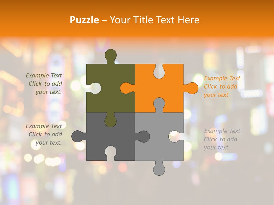 People Neon Signs Japan PowerPoint Template