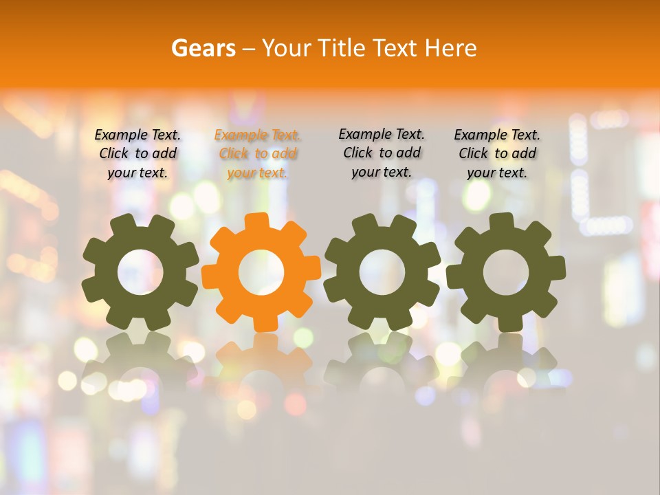 People Neon Signs Japan PowerPoint Template