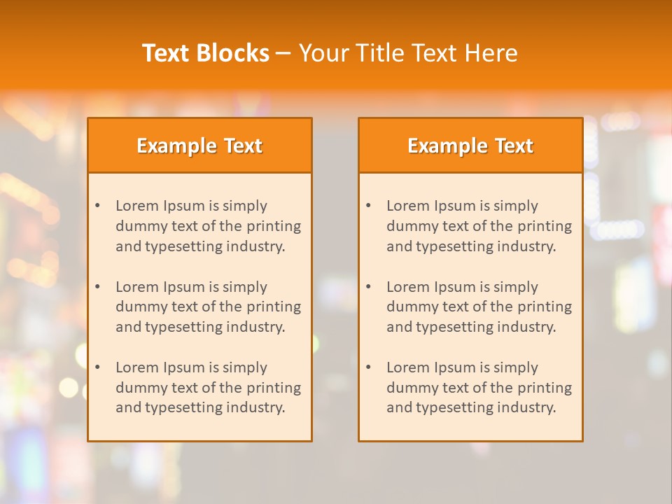 People Neon Signs Japan PowerPoint Template