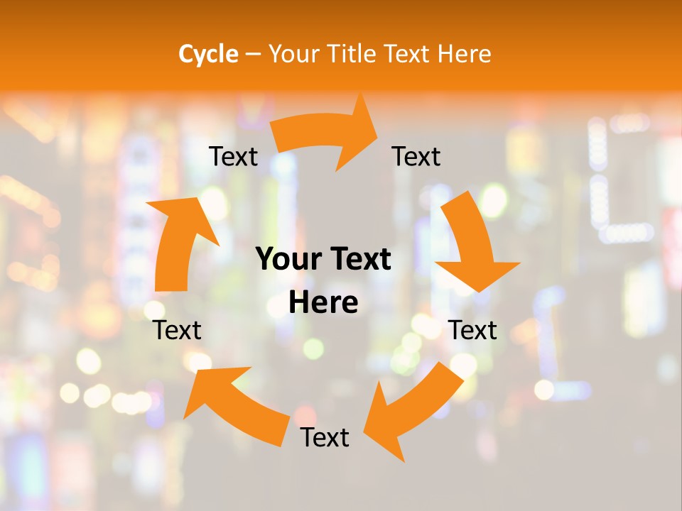 People Neon Signs Japan PowerPoint Template