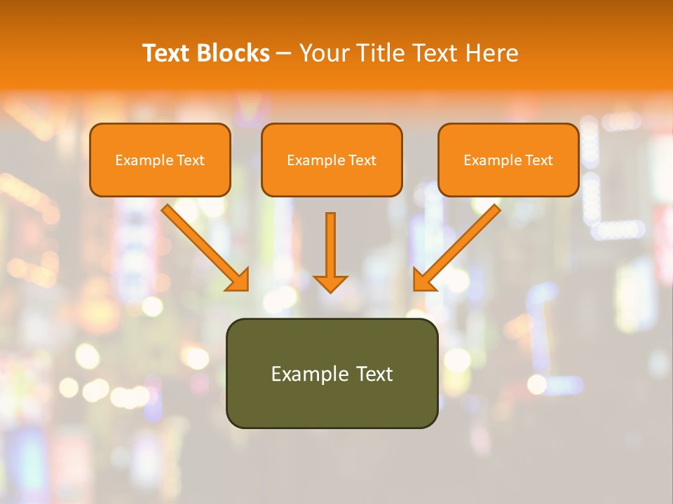 People Neon Signs Japan PowerPoint Template