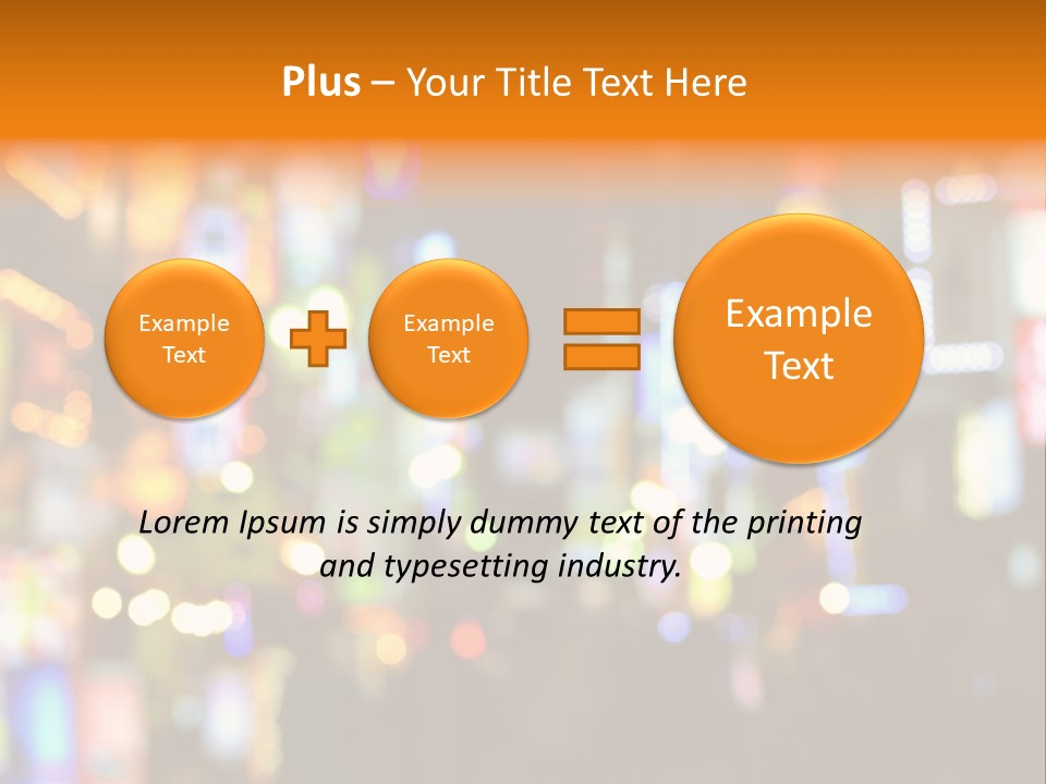 People Neon Signs Japan PowerPoint Template