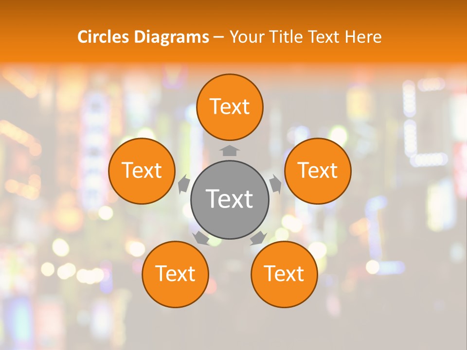 People Neon Signs Japan PowerPoint Template