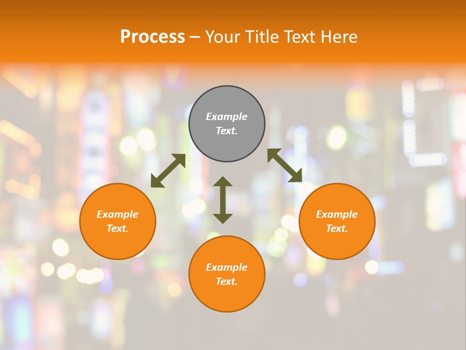 People Neon Signs Japan PowerPoint Template