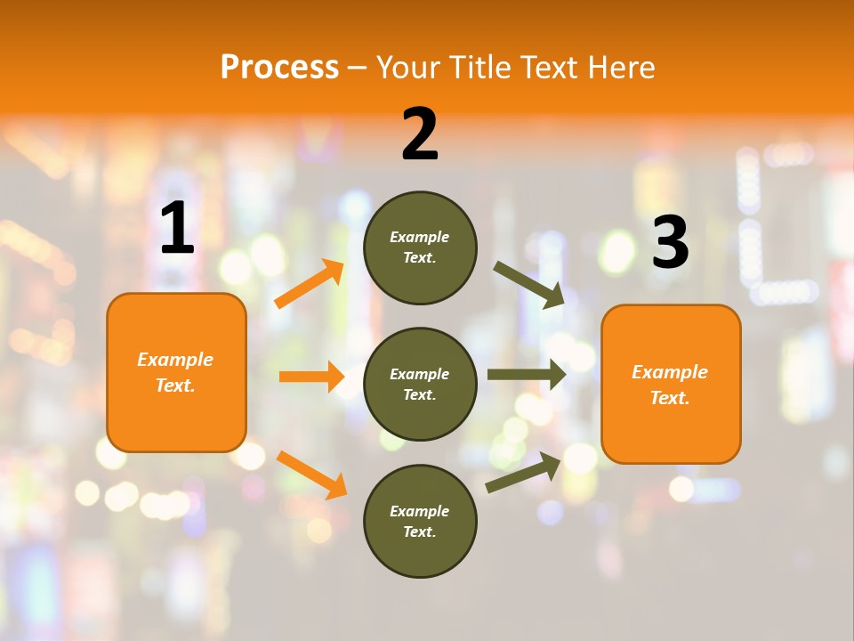 People Neon Signs Japan PowerPoint Template