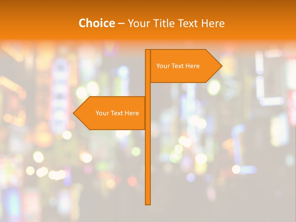 People Neon Signs Japan PowerPoint Template