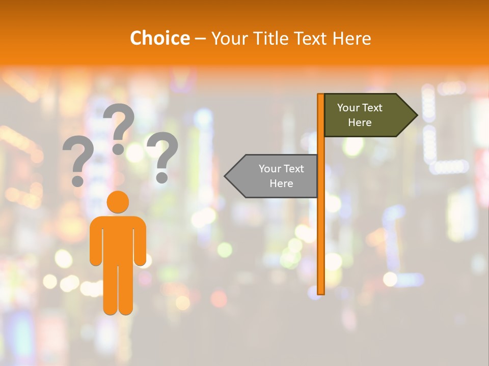 People Neon Signs Japan PowerPoint Template