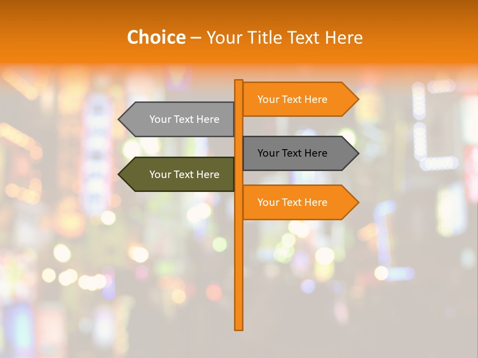 People Neon Signs Japan PowerPoint Template