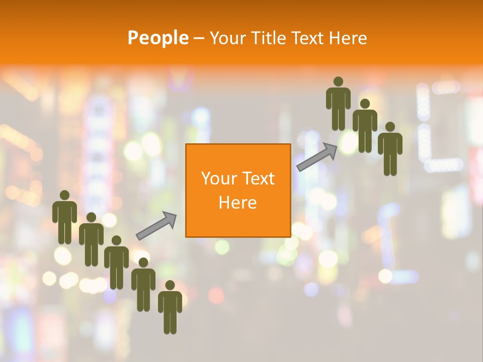 People Neon Signs Japan PowerPoint Template