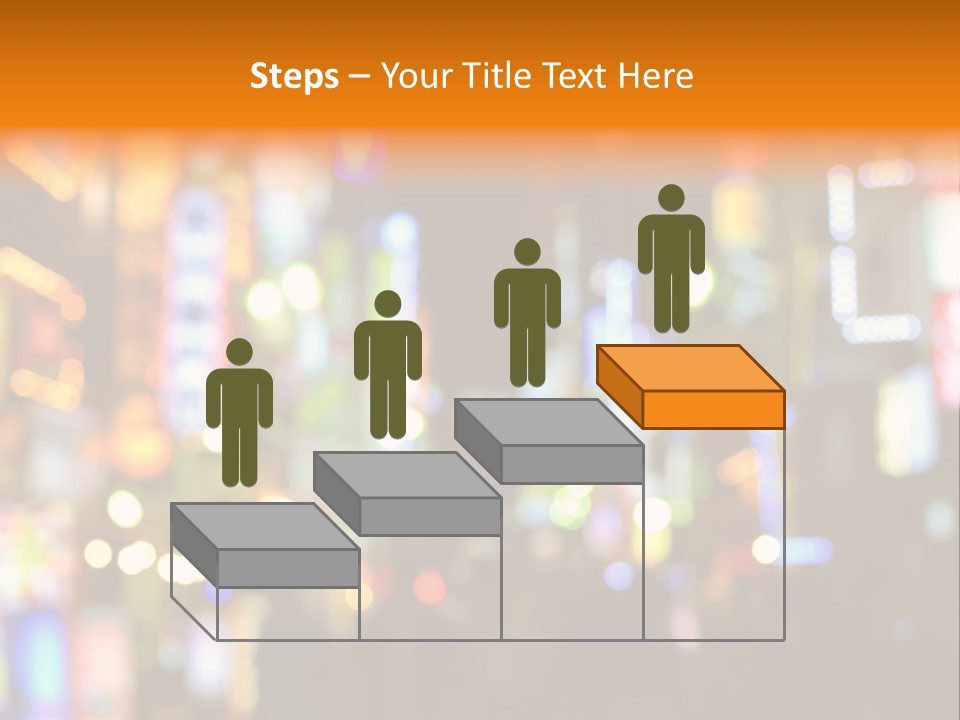 People Neon Signs Japan PowerPoint Template