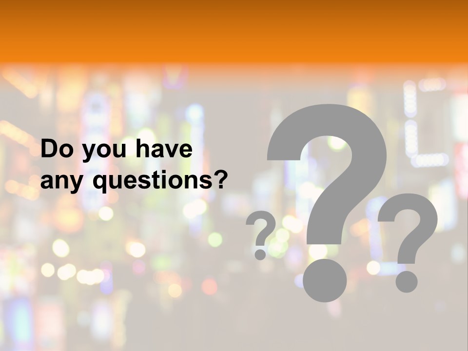 People Neon Signs Japan PowerPoint Template