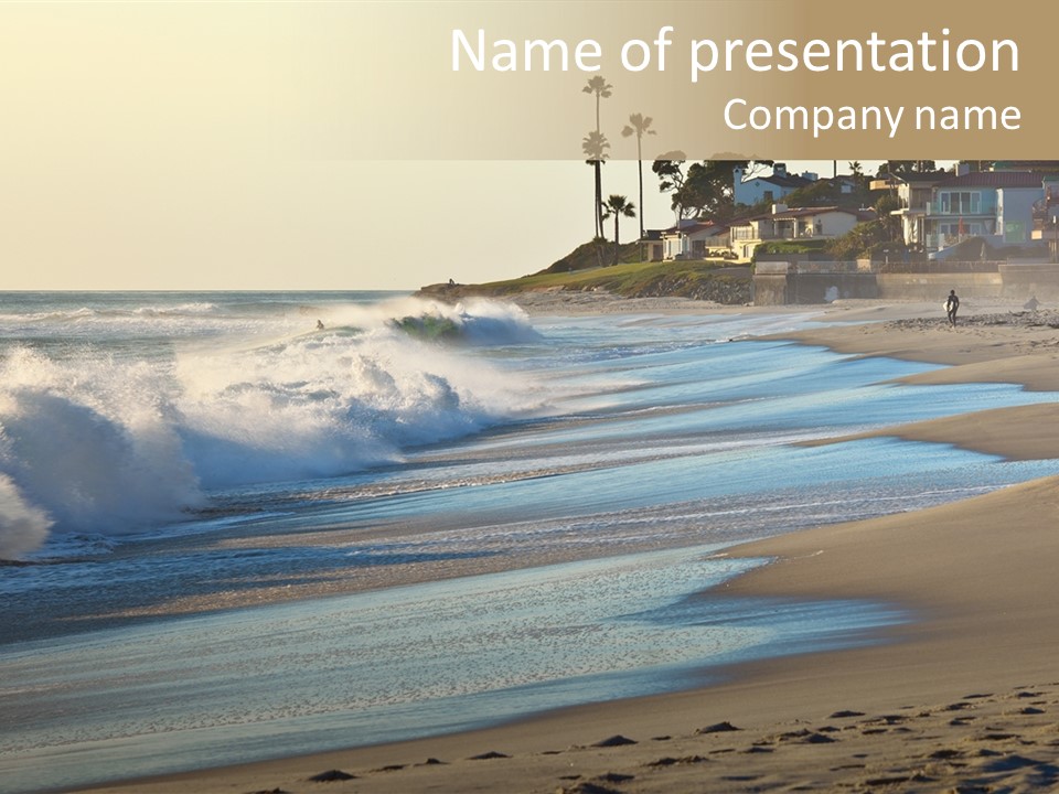 Ocean Diego Current PowerPoint Template