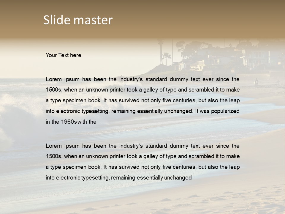 Ocean Diego Current PowerPoint Template