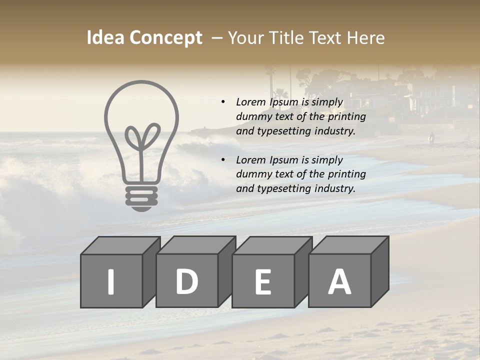 Ocean Diego Current PowerPoint Template