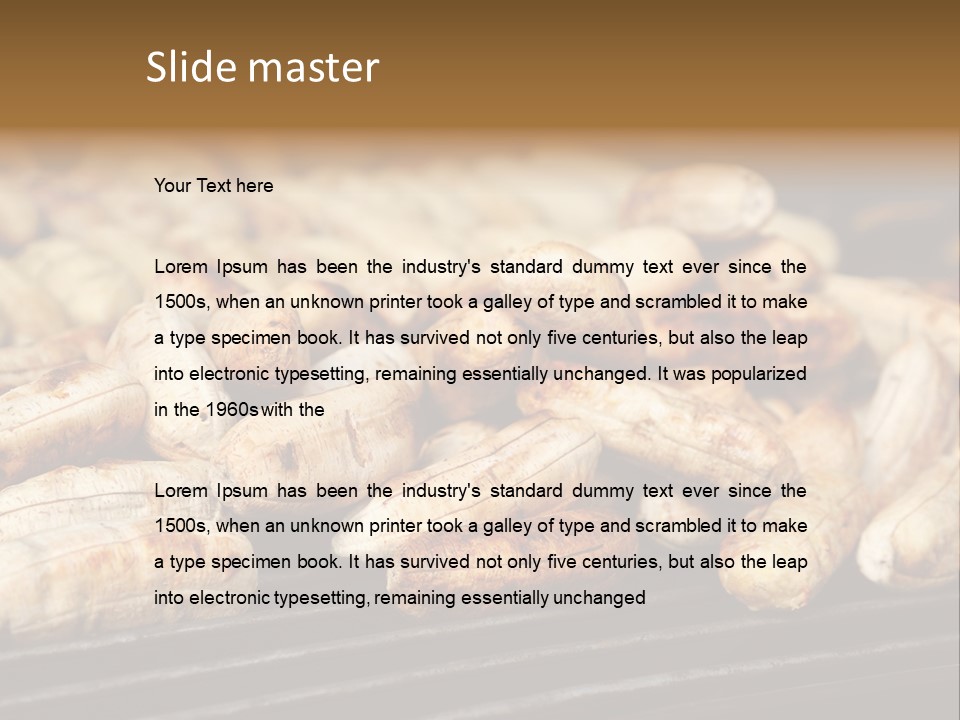 Barbecue Fruit Bangkok PowerPoint Template