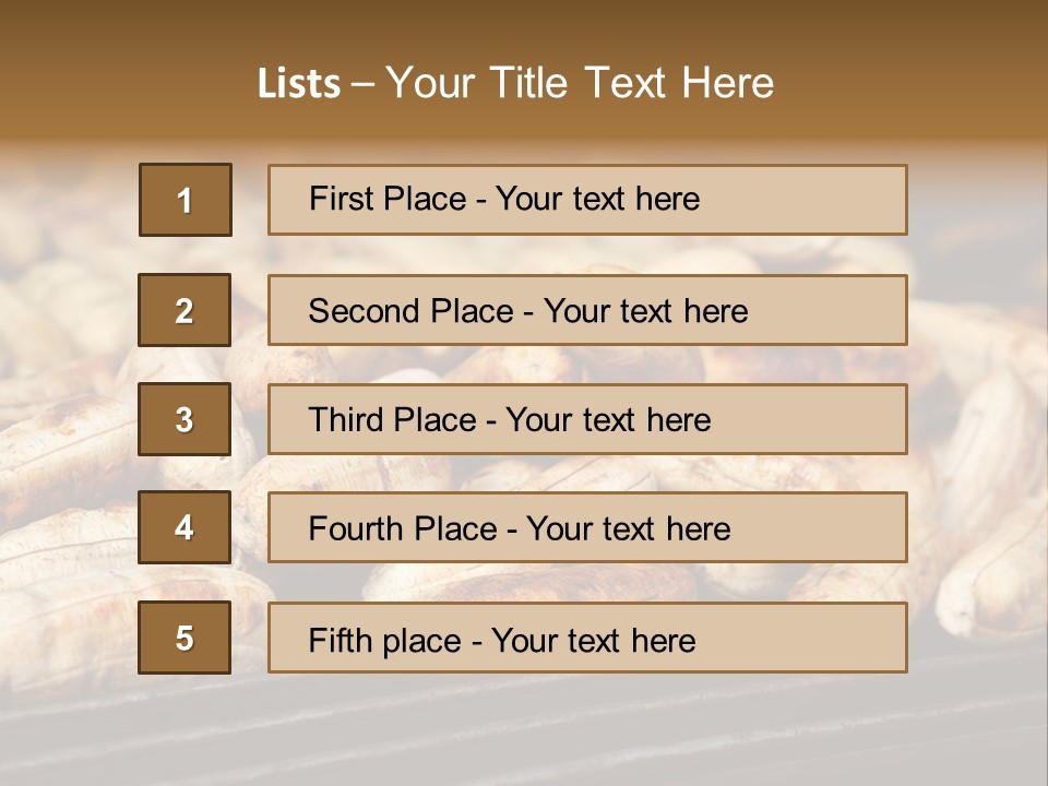 Barbecue Fruit Bangkok PowerPoint Template