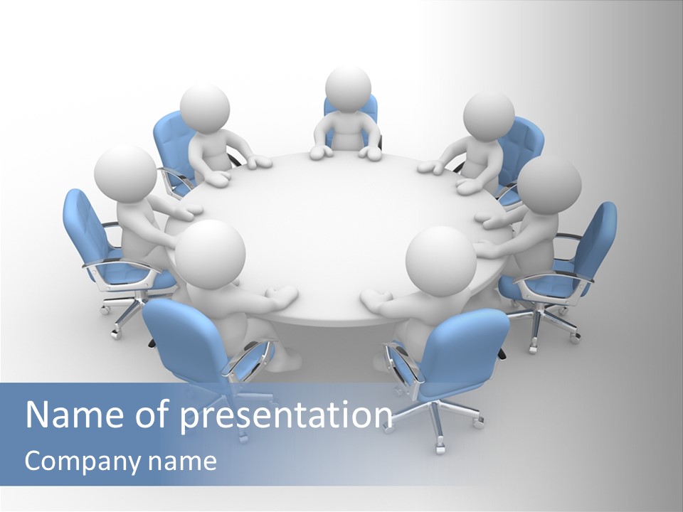 Office Armchair Chair PowerPoint Template