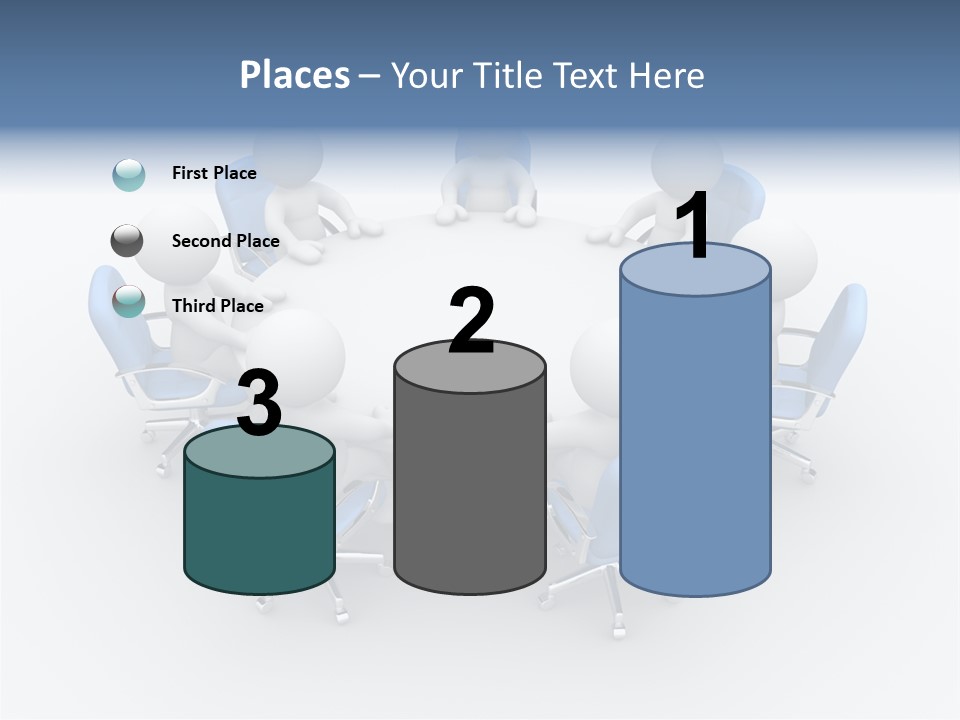 Office Armchair Chair PowerPoint Template