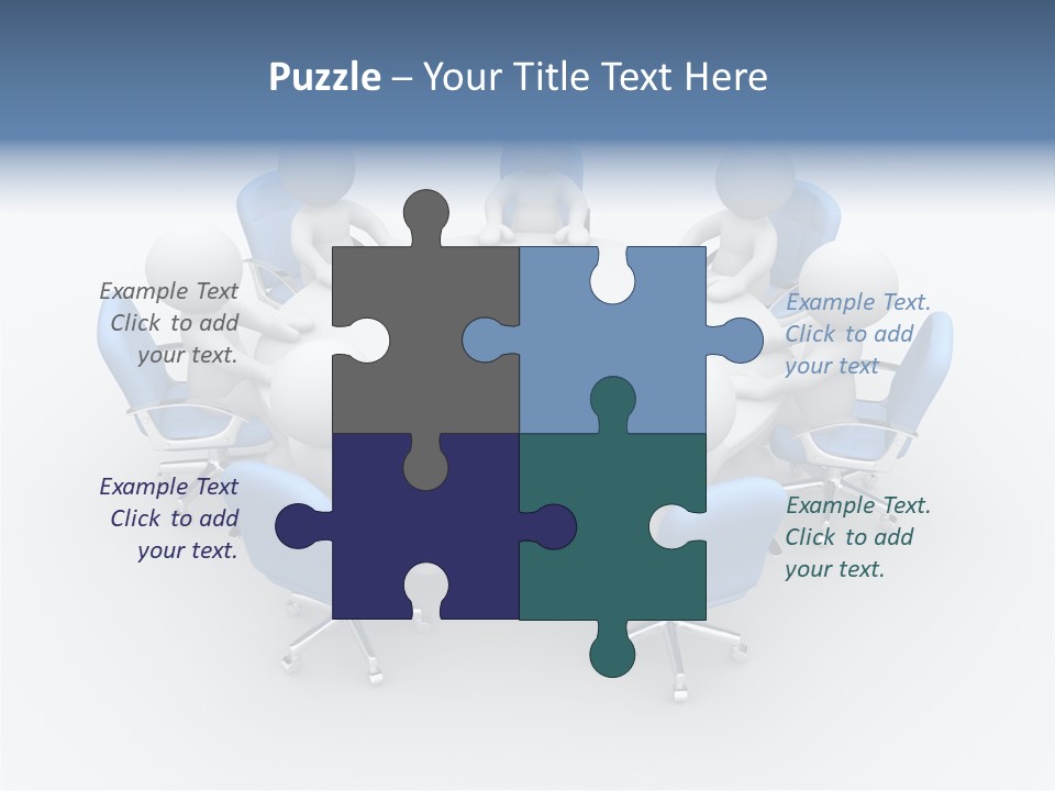 Office Armchair Chair PowerPoint Template