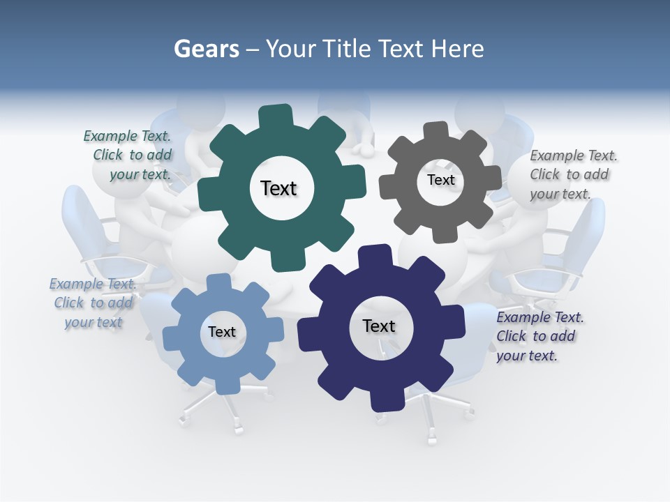 Office Armchair Chair PowerPoint Template