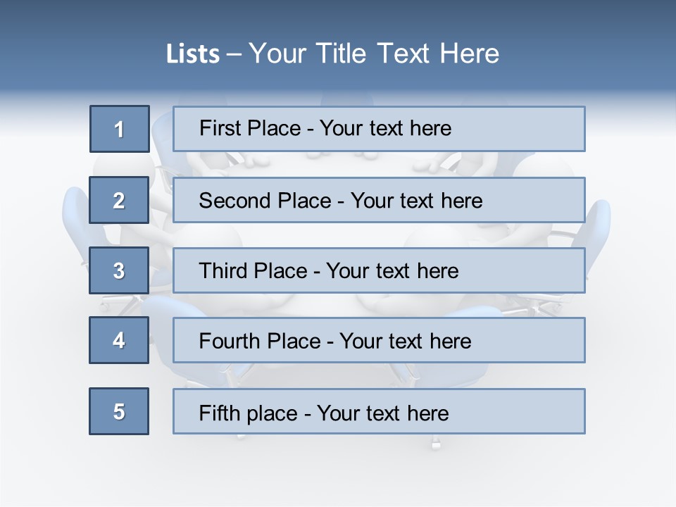 Office Armchair Chair PowerPoint Template