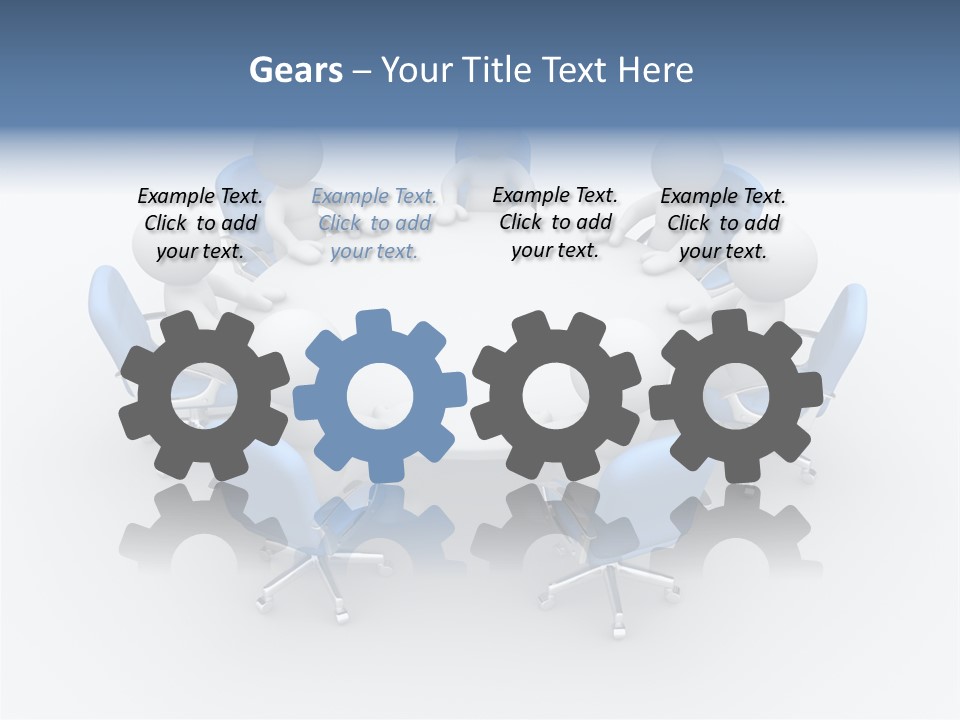 Office Armchair Chair PowerPoint Template