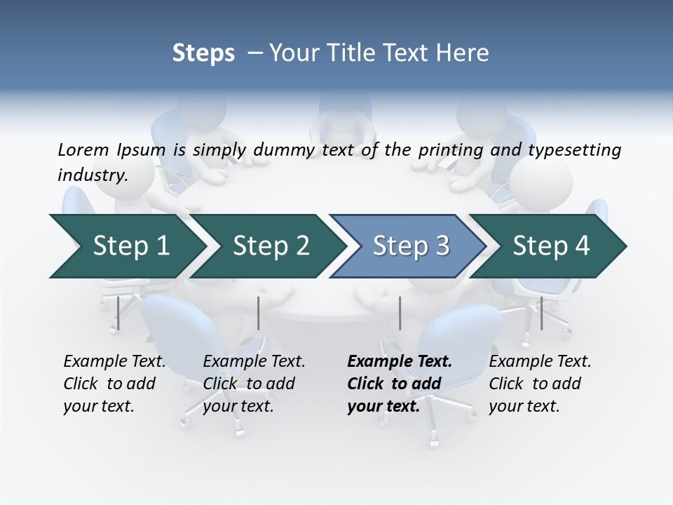 Office Armchair Chair PowerPoint Template