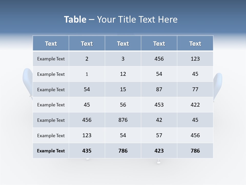 Office Armchair Chair PowerPoint Template