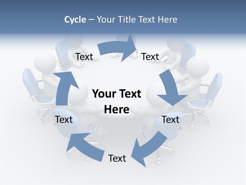 Office Armchair Chair PowerPoint Template
