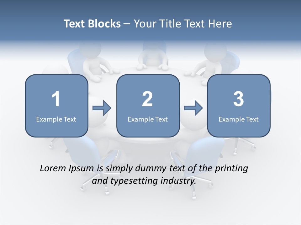 Office Armchair Chair PowerPoint Template