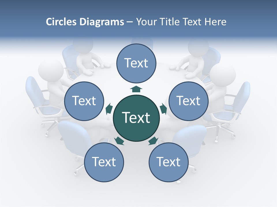 Office Armchair Chair PowerPoint Template