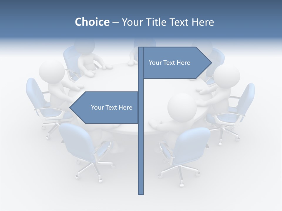 Office Armchair Chair PowerPoint Template