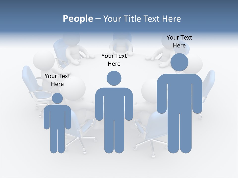Office Armchair Chair PowerPoint Template